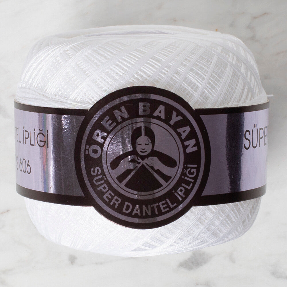 Örenbayan Süper No:60 Beyaz Dantel İpi